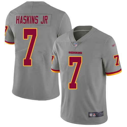 Washington Redskins Limited Gray Youth Dwayne Haskins Jersey NFL Football #7 Inverted Legend->youth nfl jersey->Youth Jersey